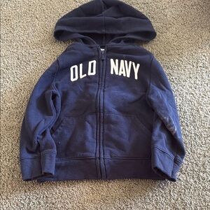 Old Navy Kids Navy Zip-Up Hoodie